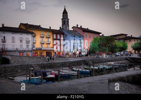 Switzerland, Lake Maggiore, Ticino, Locarno district, Ascona Stock Photo