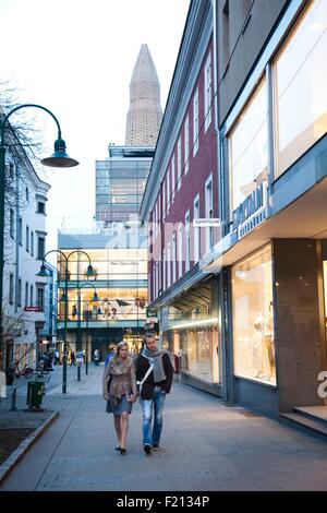 Austria, Upper Austria, Linz, Passage mall in background Stock Photo