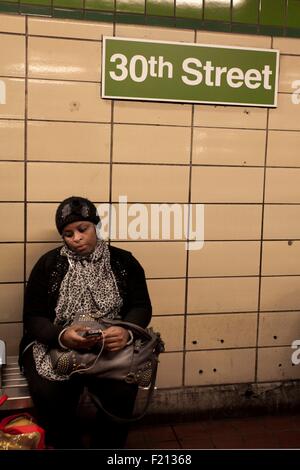 United States, Pennsylvania, Philadelphia, Trolley Station at 30th Street Stock Photo