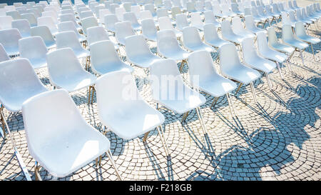 Chairs in outdoor Stock Photo