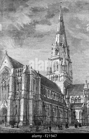 the 19th century st mary's church, marylebone, london, england Stock ...