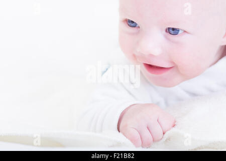 Baby with blue eyes Stock Photo