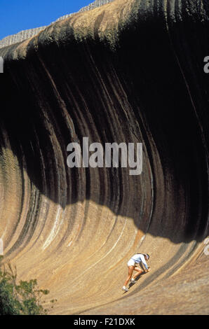 Wave Rock (also known as Hyden Rock) 296 kms east south east of Perth ...