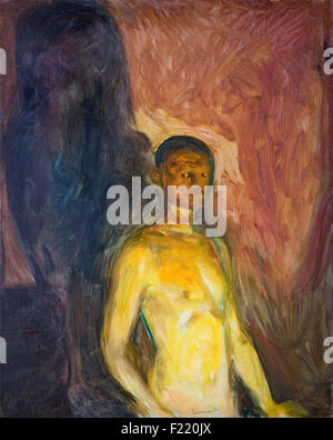 Edvard Munch - Self Portrait in Hell Stock Photo
