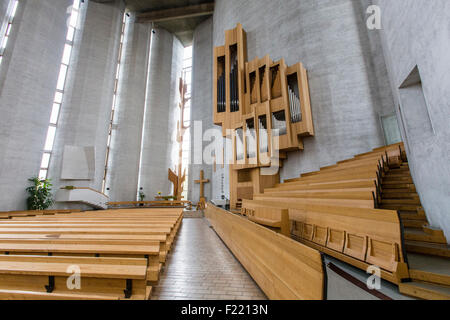 Kalevan kirkko, church, modern architecture, Reima Pietila, Raili Pietila, Tampere, Finland, Scandinavia Stock Photo