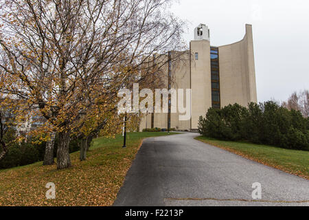 Kalevan kirkko, church, modern architecture, Reima Pietila, Raili Pietila, Tampere, Finland, Scandinavia Stock Photo