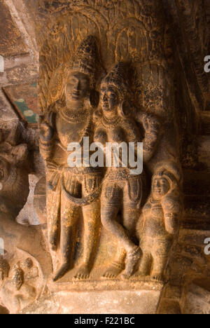 INDIA,KARNATKA,BADAMI BADAMI CAVES- Stock Photo