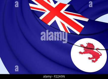 Flag of Tasmania, Australia. Close Up. Stock Photo