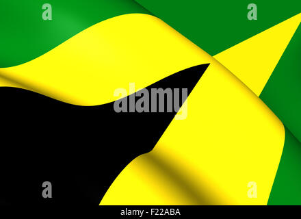 Flag of Tibu, Colombia. Close Up. Stock Photo