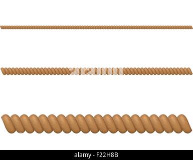 rope vector illustration isolated on white background Stock Vector
