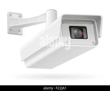 surveillance cameras vector illustration isolated on white background Stock Vector