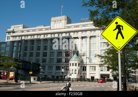 Road signs, Milwaukee, Wisconsin, USA Stock Photo