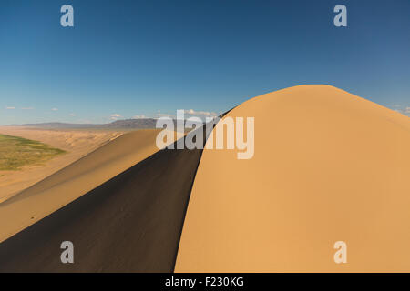 Gobi Desert Singing Sand Dunes Stock Photo