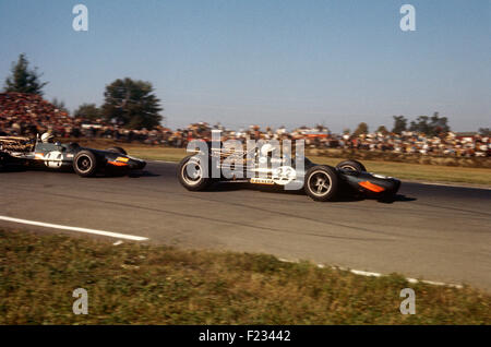 BRMs racing in the US GP Watkins Glen  5 0ctober 1969 Stock Photo