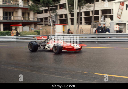 Piers Courage in Frank Williams entered De Tomaso Cosworth, Monaco GP,  Monte Carlo  10 May 1970 Stock Photo