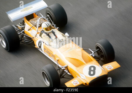 Denny Hulme in a McLaren Cosworth M19A, Monaco GP, Monte Carlo 23 May 1971 Stock Photo