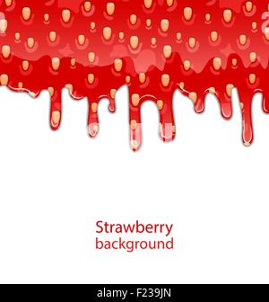 Texture of Strawberry Jam Stock Vector