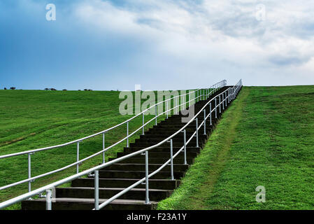 Mount Trashmore Park,  a city park based on landfill reuse, Virginia Beach, Virginia, USA Stock Photo