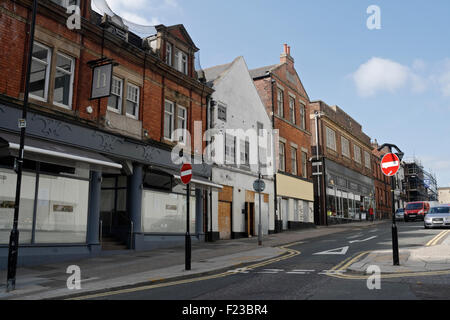 Cambridge Street, Sheffield city centre England including the listed Bethel Sunday School due for redevelopment. English victorian architecture Stock Photo