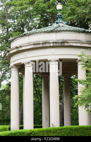 Pluto fountain where mineral springs were consumed for good health, French Lick, Indiana, USA Stock Photo