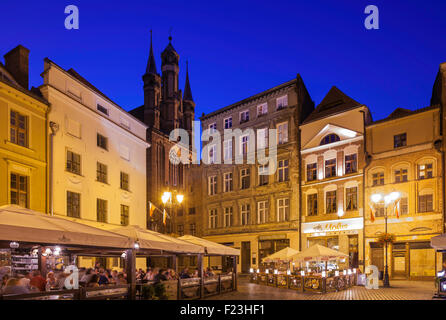 Summer evening in Torun old town, kujawsko-pomorskie, Poland. UNESCO World Heritage Site. Stock Photo