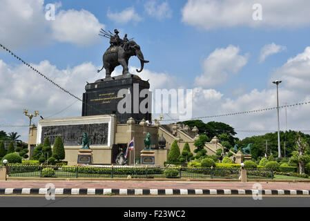 King Rama I Monument in Buriram, Thailand Stock Photo