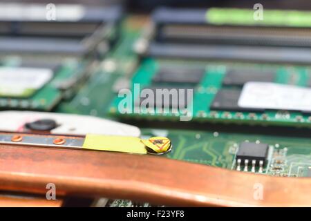 random access memory on motherboard (memory controller hub) Stock Photo