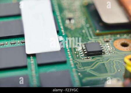 random access memory on motherboard (memory controller hub) Stock Photo