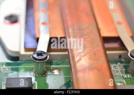 Cpu Radiator Mounting mounting radiator on matherboard (cooling cpu Stock Photo - Alamy