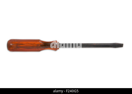 Screwdriver on a white background. Stock Photo