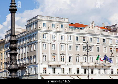 Building in unity square, Trieste - Italy Stock Photo