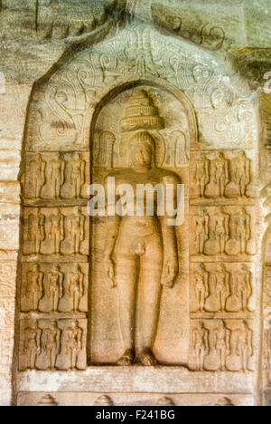 INDIA,KARNTKA,BADAMI BADAMI CAVES- Stock Photo