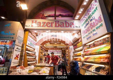 TURKEY, ISTANBUL: The Spice Bazaar in Istanbul, Turkey is one of the largest markets in the city. Stock Photo