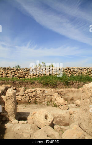 Israel, Shephelah. Ancient Olive press in Neot Kedumim, Biblical ...