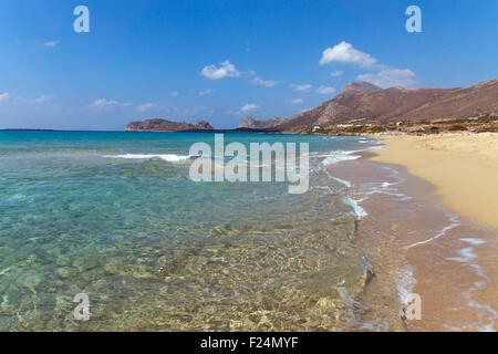 The beautiful Falassarna beach on Crete island Stock Photo