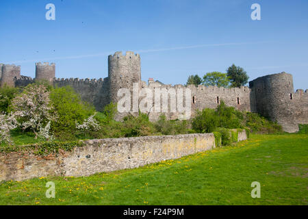 Conwy Town Walls Conwy North Wales UK Stock Photo