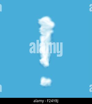 Vector cloud question on a blue background Stock Vector