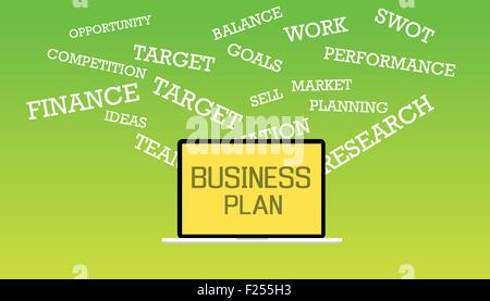 Business plan Stock Vector
