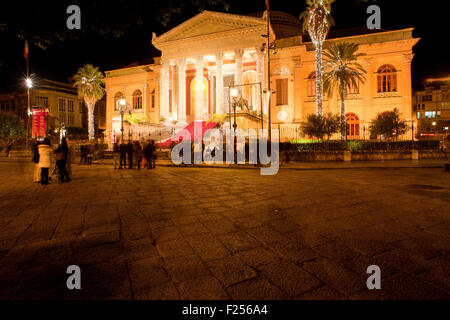 Teatro Massimo, opera house in Palermo - Italy Stock Photo