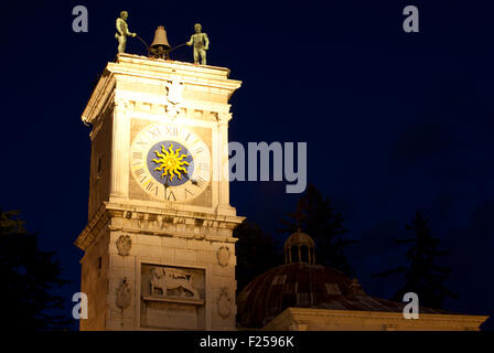 Bell tower in Piazza Libertà, Udine - Italy Stock Photo