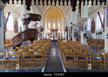 France, Nord, Terdeghem, Saint Martin church Stock Photo