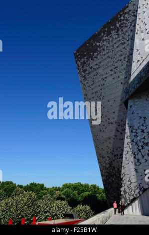 France, Paris, the Parc de la Villette, The Philarmonie de Paris by the architecte Jean Nouvel Stock Photo