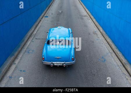 Cuba, Ciudad de la Habana province, La Havana, american car Stock Photo