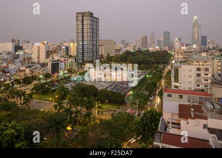 Vietnam, Ho Chi Minh City, city center, quanrter N¼8 1 by night Stock Photo