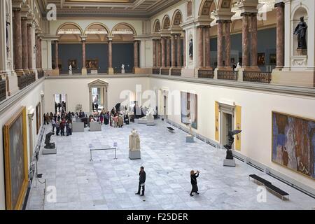 Belgium, Brussels, Royal Museums of Fine Arts, Museum of Ancient Art (Old Masters Museum) Hall Stock Photo