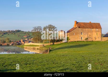 France, Saone et Loire, village of Sarry, Brionnais Stock Photo