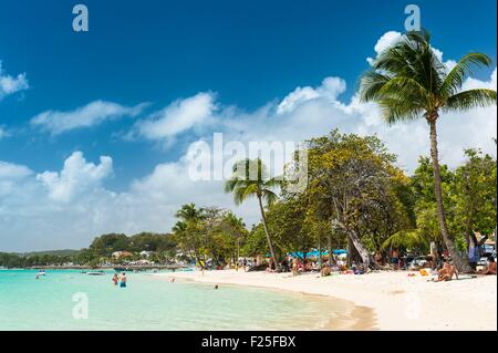 France, Guadeloupe (French West Indies), Grande Terre, Sainte Anne, municipal beach Stock Photo