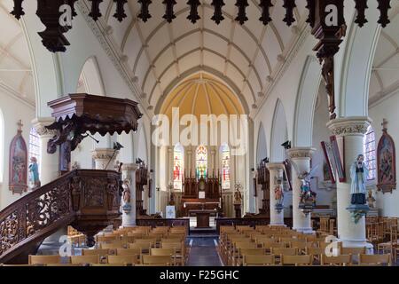 France, Nord, Terdeghem, Saint Martin church Stock Photo