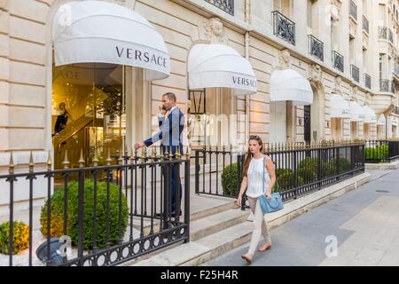 Versace Paris Montaigne store Paris France Stock Photo Alamy