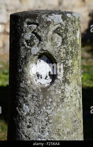 France, Seine et Marne, Grez sur Loing, royal boundary Stock Photo